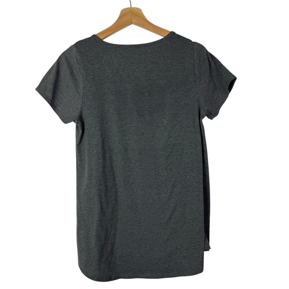 Lularoe Dark Gray Scoop Neck Short Sleeve T-Shirt XS - Picture 2 of 4